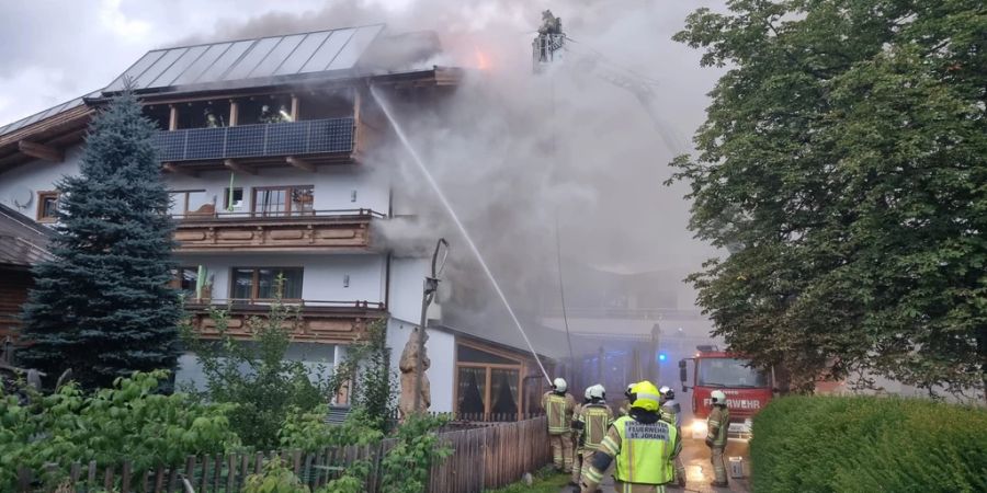 Brand in St. Johann.