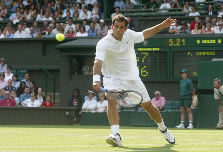 Der Gegner in Federers erstem Wimbledon-Achtelfinal: Der legendäre Pete Sampras.