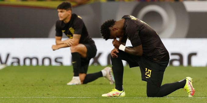 Nach Vinicius-Eklat - Brasilien trägt schwarze Trikots gegen Rassismus