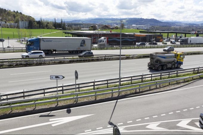 Die Tank- und Raststätte Grauholz auf der A1 zwischen Bern und Zürich. (Archivbild) Grauholz Autobahn