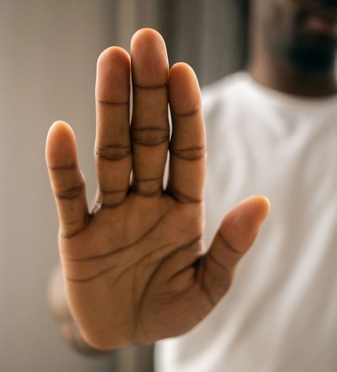Stopp-Hand