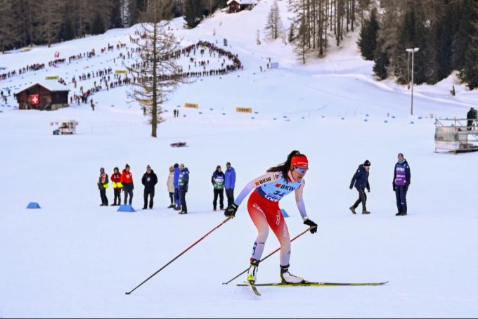 Giuliana Werro holt sich den Sieg beim 54. Skimarathon im Engadin. 54. Engadin Skimarathon
