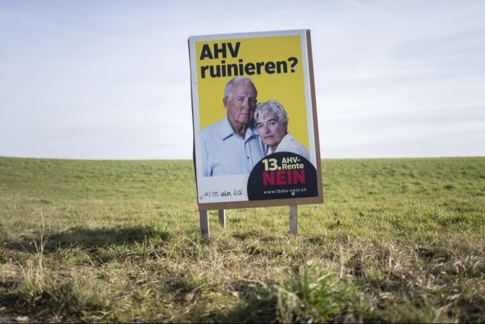 Bei der Abstimmung über die «Initiative für eine 13. AHV-Rente» zeichnet sich noch immer eine Annahme ab – doch der Trend zeigt abwärts. (Symbolbild) 13. AHV-Rente Abstimmung Renteninitiative
