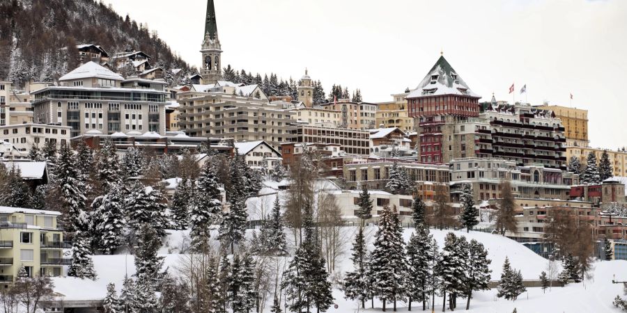 Blick auf St. Moritz