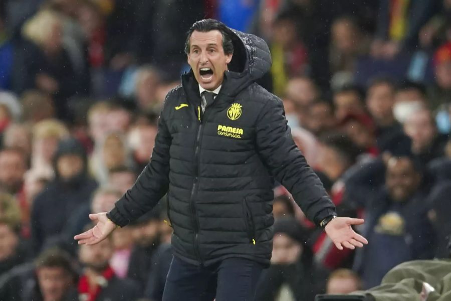 Für Emotionen an der Seitenlinie Villarreals sorgt Trainer Unai Emery.