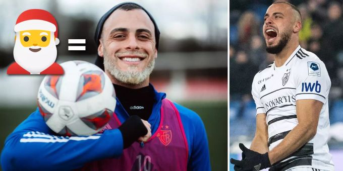 «Samichlaus-Cabral» - FC Basel witzelt über den blonden Torjäger-Bart