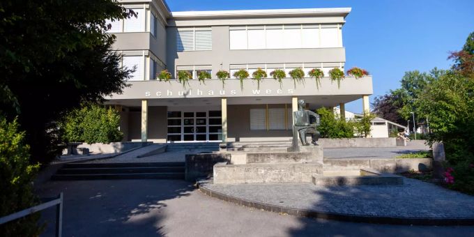 Das Schulhaus Wees in Au (SG). Das Schulhaus Wees in Au (SG).