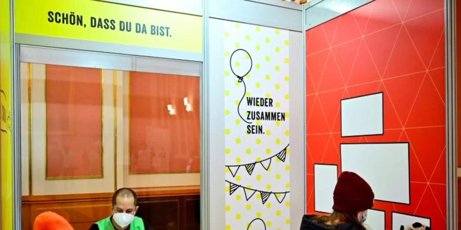 Impfstation im Berliner Roten Rathaus