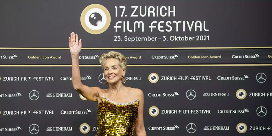 US-Schauspielerin Sharon Stone am 17. Zurich Film Festival. Die Organisatoren werten die jüngste Ausgabe des Festivals als vollen Erfolg, es kamen 50 Prozent mehr Besucherinnen und Besucher als im Vorjahr.