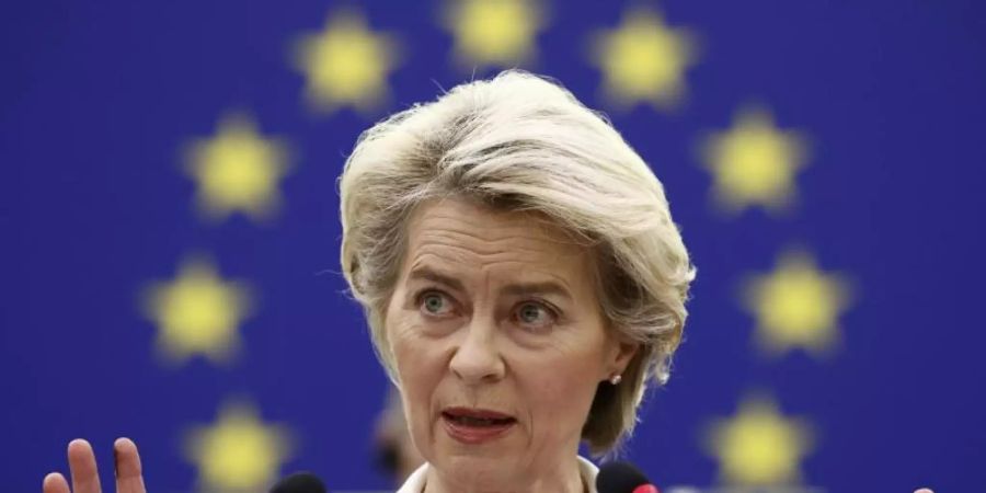 Ursula von der Leyen, Präsidentin der Europäischen Kommission. Foto: Christian Hartmann/Reuters Pool/AP/dpa