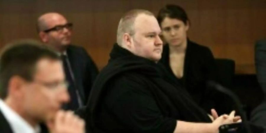 Kim Dotcom 2015 vor Gericht in Neuseeland