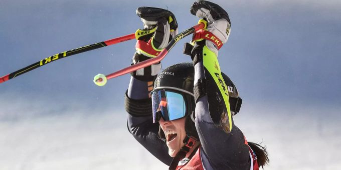 Sara Hector triumphiert in Courchevel. Sara Hector