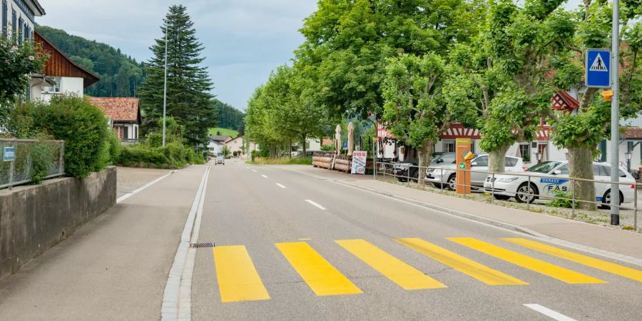 Die Hauptstrasse in Bichelsee-Balterswil.