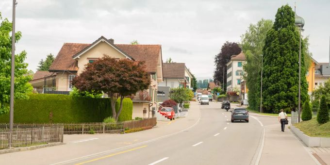 Hauptstrasse in Oberbüren. Hauptstrasse in Oberbüren.