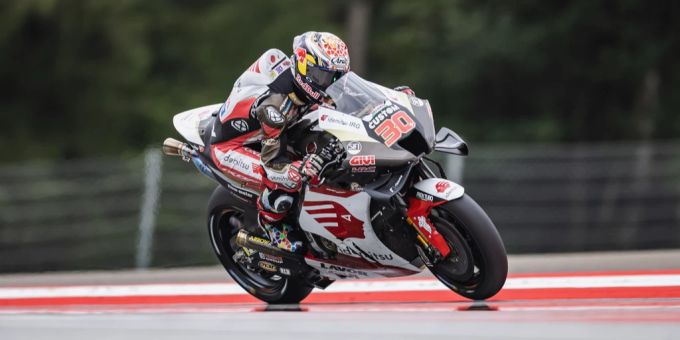 Der japanische MotoGP-Fahrer, Takaaki Nakagami, beim Rennen in Österreich vom vergangenen August. takaaki nakagami