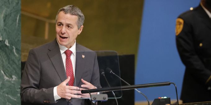 Bundespräsident Ignazio Cassis sprach am Dienstag vor der UNO-Vollversammlung in New York und appellierte an Russland, den Ukraine-Krieg unverzüglich zu beenden. Ignazio Cassis