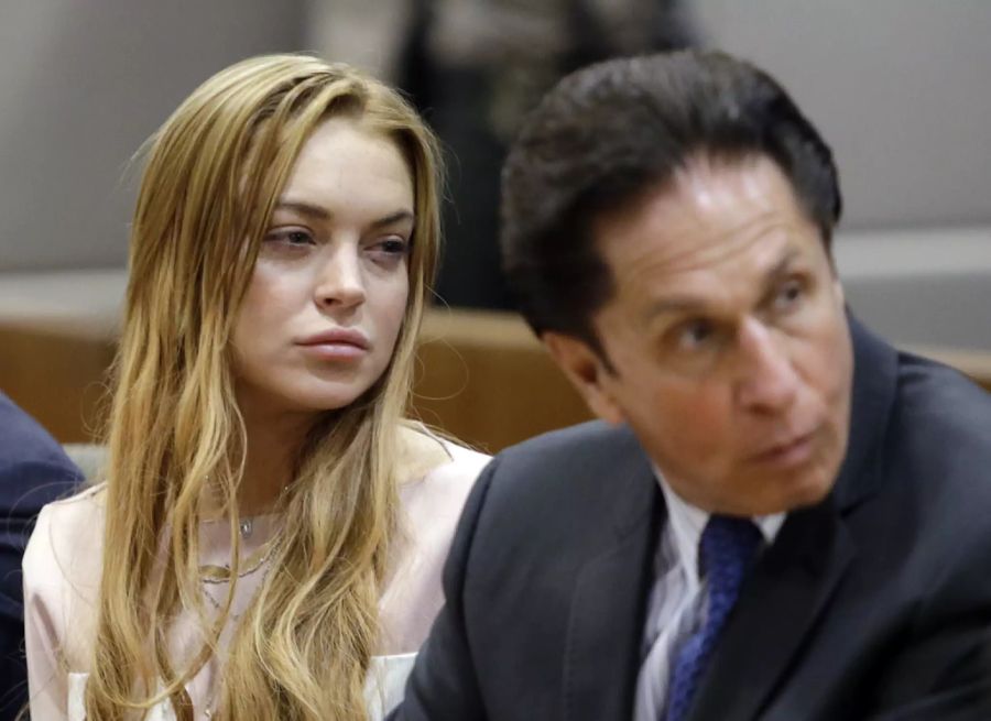 Lindsay Lohan wurde ebenfalls vertreten durch Berk. Gegen sie wurde unter anderem wegen Trunkenheit am Steuer ermittelt.