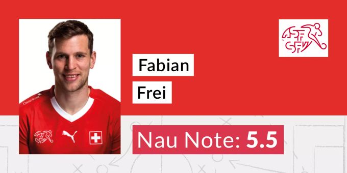Die Nau.ch-Note für Fabian Frei nach dem Spiel der Schweizer Nati gegen Italien. Fabian Frei Schweizer Nati
