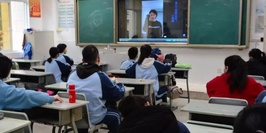 Unterricht an der Pingdong-Schule in Fuzhou. Foto: Wei Peiquan/XinHua/dpa