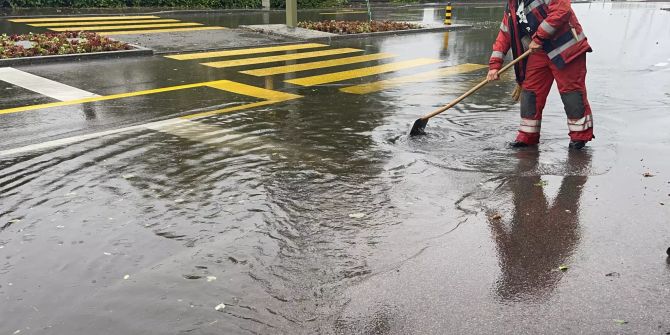 Hochwasser Gemeinde Zürichsee