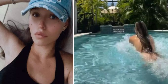 Abschiebung droht! - Wendler-Laura planscht nackt ihre Sorgen weg