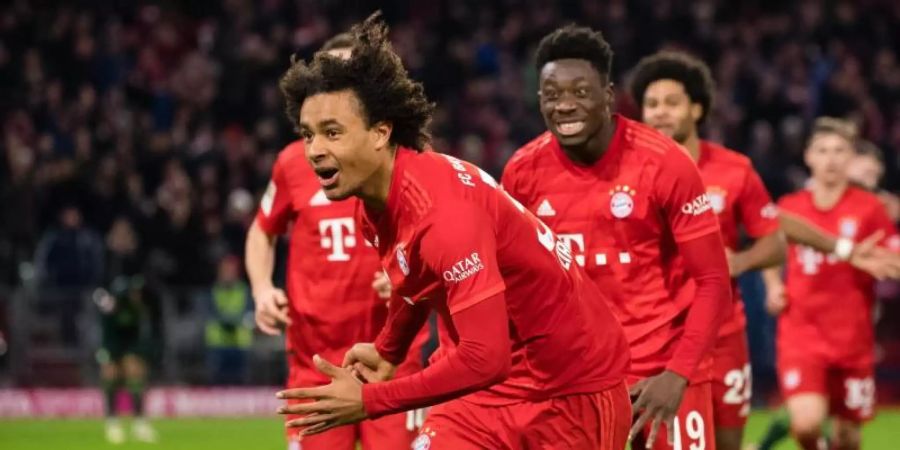 Erneut der gefeierte Mann beim FC Bayern: Sturm-Youngster Joshua Zirkzee. Foto: Matthias Balk/dpa