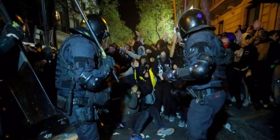 Zusammenstösse bei Protesten in Barcelona