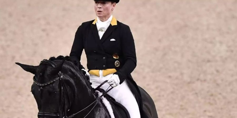 Isabell Werth gewann auf Weihegold den Grand Prix in Stuttgart. Foto: Bjorn Larsson Rosvall/TT News Agency/dpa