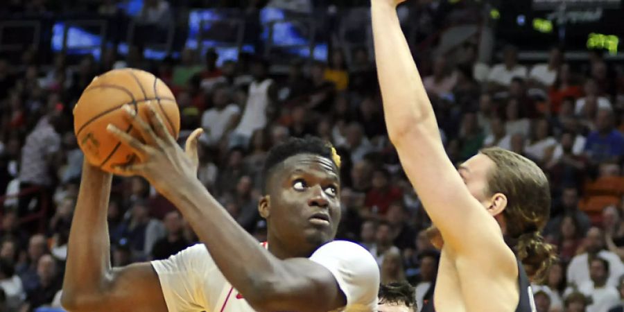 Der Schweizer Center Clint Capela kam in Miami überhaupt nicht auf Touren