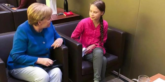 Greta Thunberg Angela Merkel