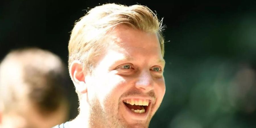 Bremens Trainer Kohfeldt bereitet sich mit seinem Team auf Mallorca auf die Bundesliga-Rückrunde vor. Foto: Carmen Jaspersen/dpa/Archivbild