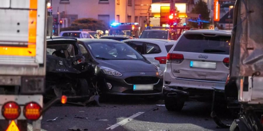 Unfallstelle in der Limburger Innenstadt