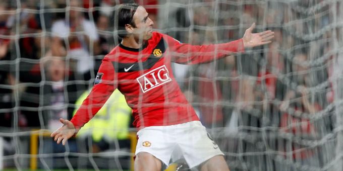 Dimitar Berbatov im Einsatz für Manchester United. Dimitar Berbatov Manchester United