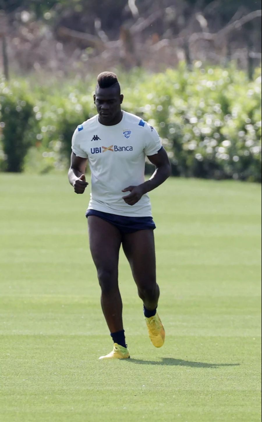 Da durfte er noch mittrainieren: Mario Balotelli auf dem Trainingsgelände von Brescia Calcio.