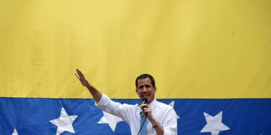 Juan Guaidó bei einem Auftritt im März