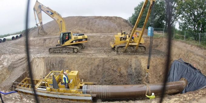 Bau einer Erdgas-Pipeline. (Symbolbild) alpen