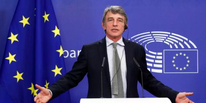 Der Präsident des Europaparlaments, David Sassoli. david sassoli
