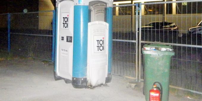 Beim Brand entstand Sachschaden von mehreren Hundert Franken. Brand WC-Kabine Weinfelden