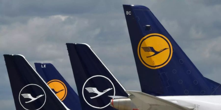 Lufthansa-Maschinen am Flughafen München