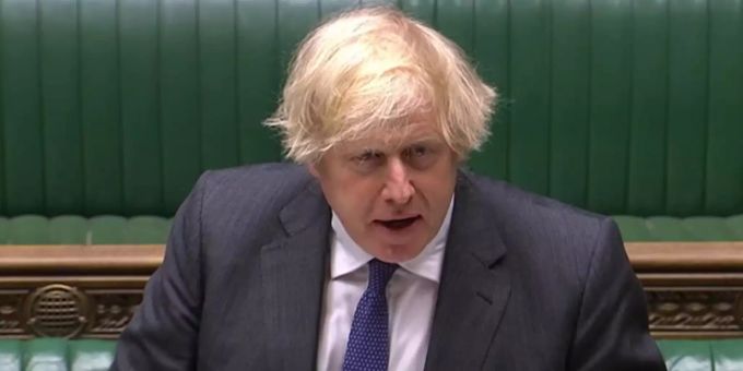 Boris Johnson, Premierminister von Grossbritannien, spricht am 24. Juni im britischen Unterhaus bei den «Prime Ministers Questions» (Fragen an den Premierminister). Coronavirus Johnson Tracing-App