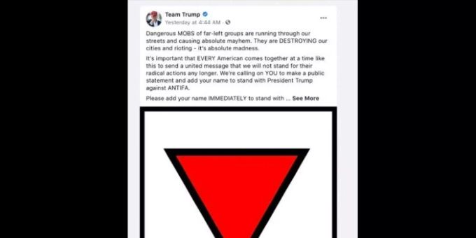 Screenshot einer Trump-Wahlkampfanzeige Screenshot einer Trump-Wahlkampfanzeige