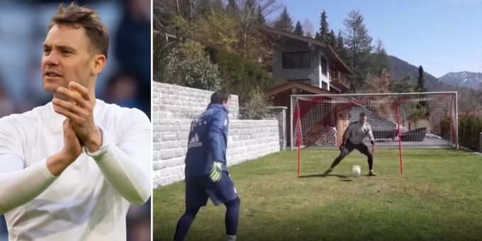 Traumhafter Ausblick - So trainiert Bayern-Goalie Neuer im «Homeoffice»