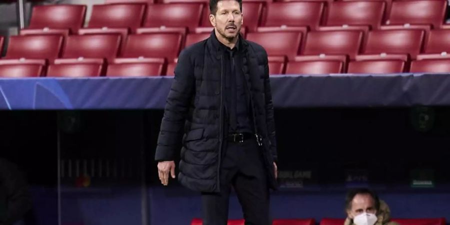 Mit Atletico Madrid Tabellenführer der Primera Division: Diego Simeone. Foto: Angel Perez/ZUMA Wire/dpa