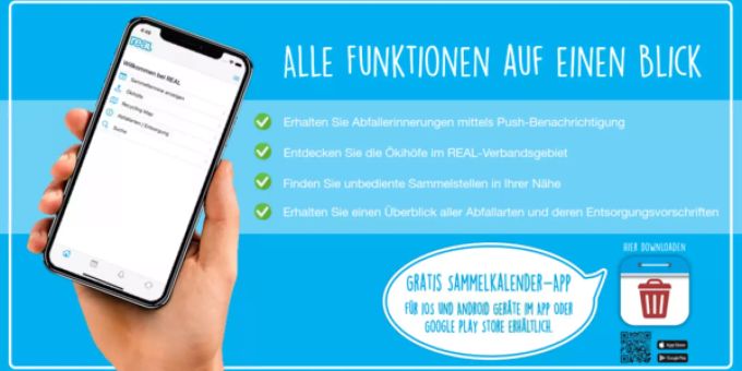 REAL-Sammelkalender ab 2021 neu als App.