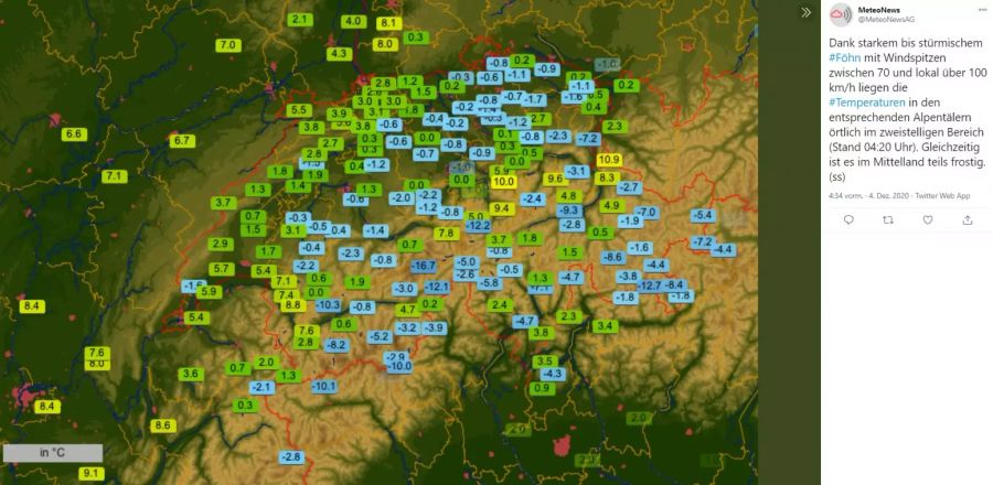 Wind Wetter Schweiz