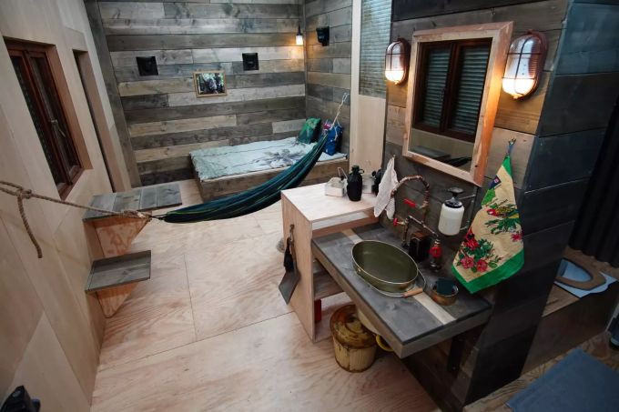 «Dschungelcamp»: Der Wohnbereich im Tiny House. «Dschungelcamp»