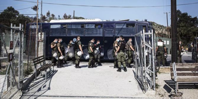 griechenland polizei migration