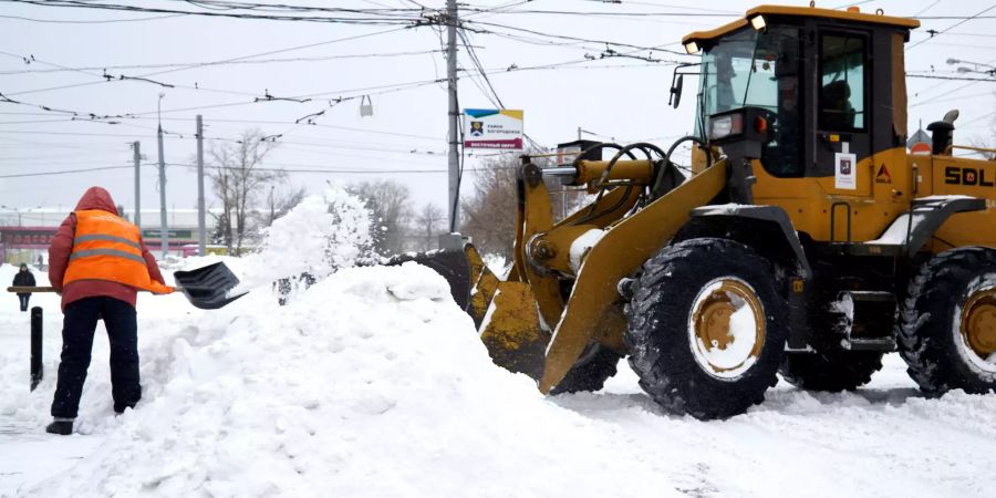 Moskau steuert auf Schneerekord zu