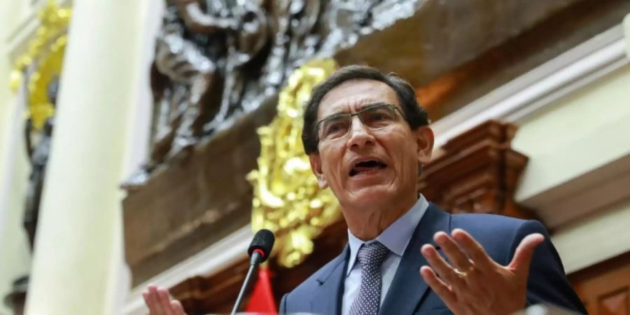 Der bisherige peruanische Präsident Martín Vizcarra