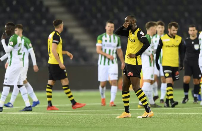 Enttäuschung bei den YB-Spielern nach dem 0:0 gegen St. Gallen. YB